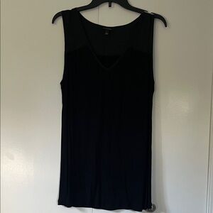 Banana Republic Black V-Neck Sleeveless Blouse